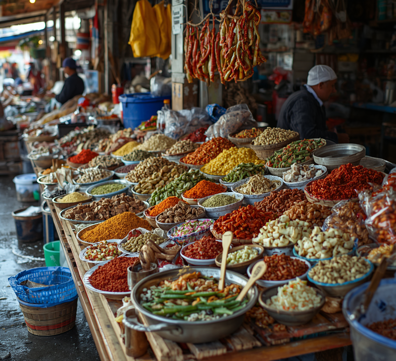 A spread of local cuisine