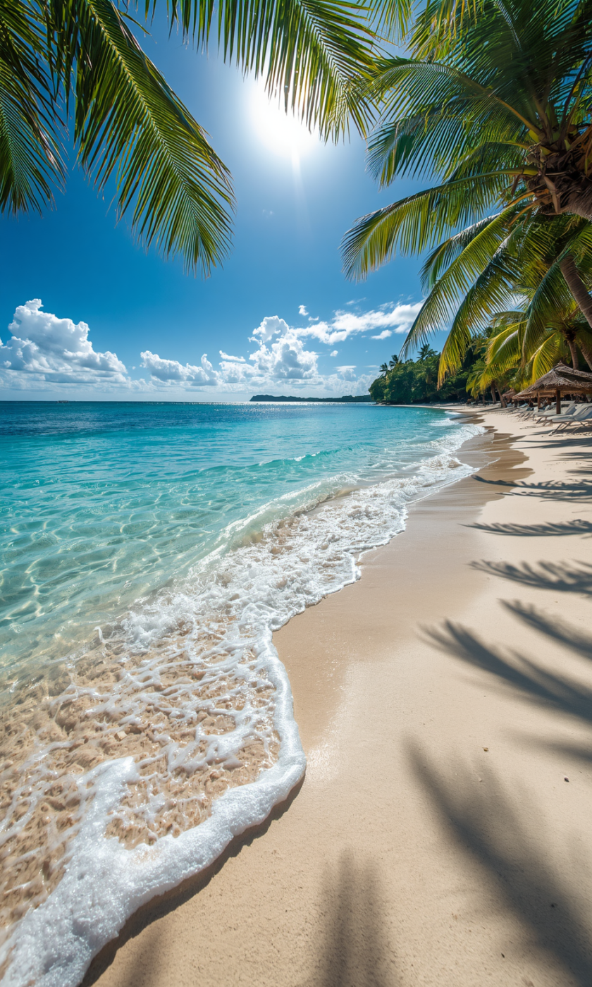 A tropical coastline